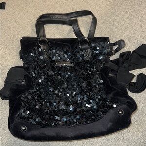 Juicy Couture Black Sequin Tote Ba